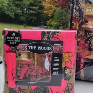 Regal Comfort The Woods Pink Camo Sheet Set Queen Size Microfiber Bedding Sleep